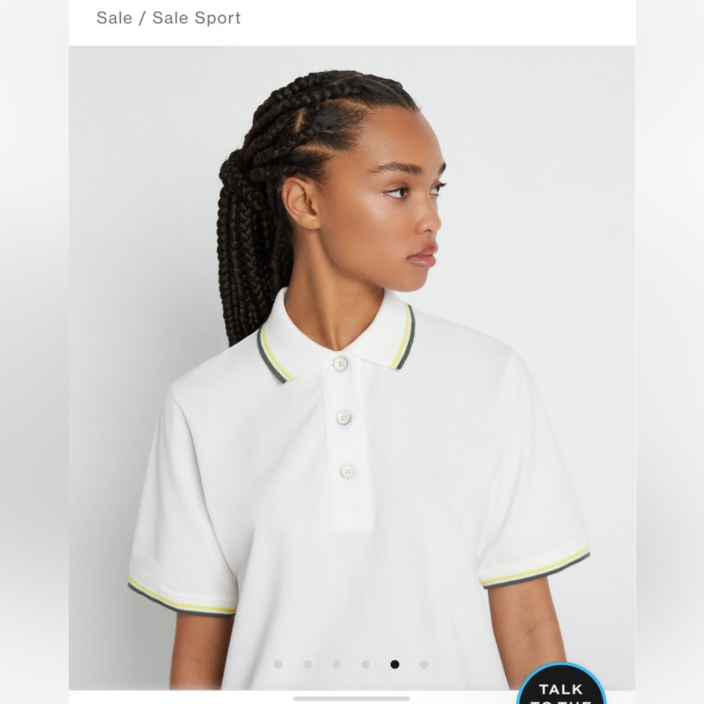 NWT Tory Burch Oversized Pique Polo Shirt Sold Out Online